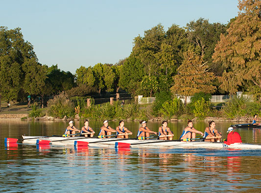 Gabrielle (Gabby) Petrucelli and the SMU Rowing Team