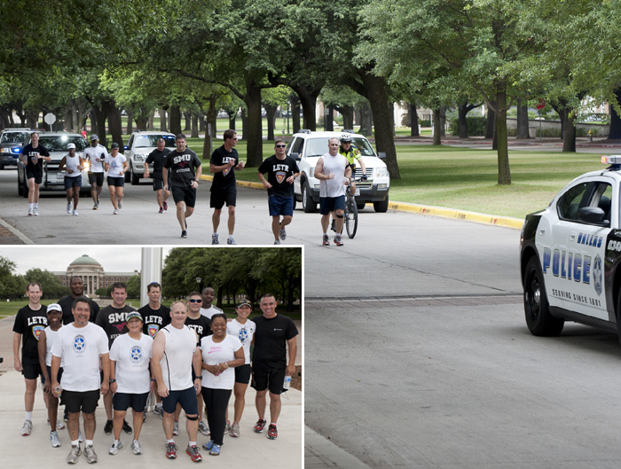 Special Olympics Texas, the SMU Police Department and other local law enforcement agencies in the North Texas Area 10 Law Enforcement Torch Run .
